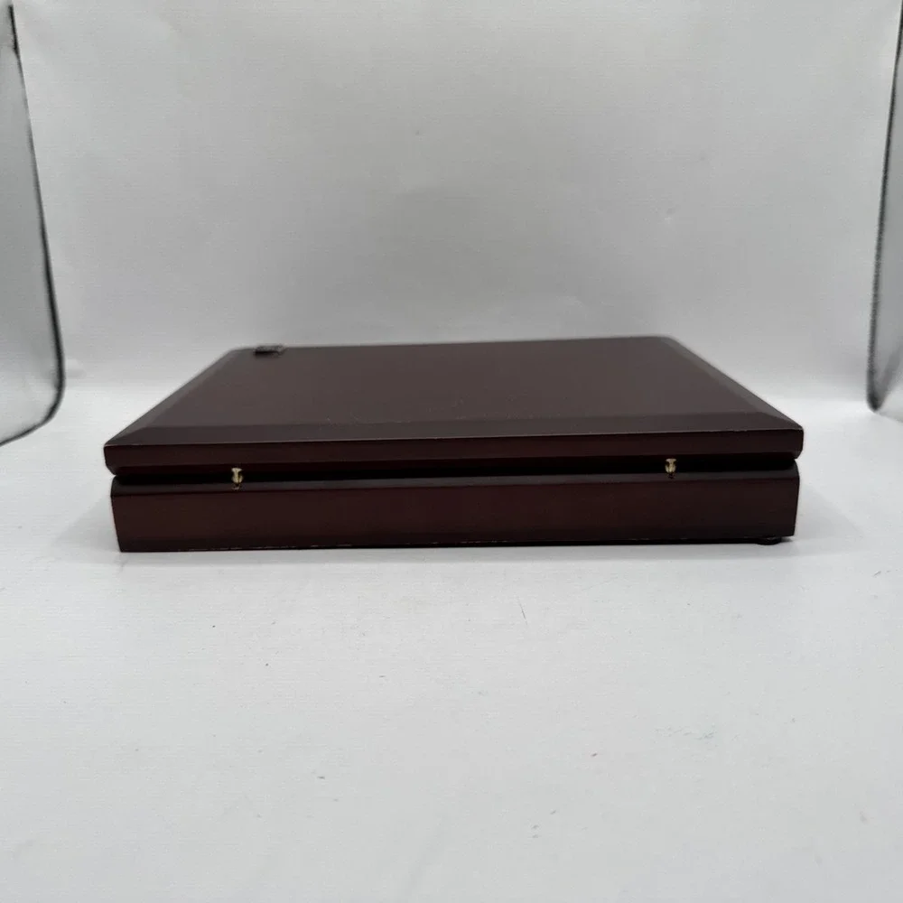 Wusthof Wooden Box Case Storage Organizer‎ for Knives or Utensils Cherry Finish